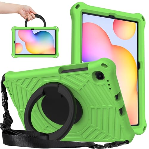 Tablet PC Hülle Kinder-Schutzhülle kompatibel mit Samsung Galaxy Tab S6 Lite 10,4 Zoll SM-P620/P625/P610/P613/P615/P619, stoßfeste Schutzhülle mit Schultergurt, Anti-Fingerabdruck Schutzhülle(Green) Tablet PC Hülle Kinder-Schutzhülle kompatibel mit Samsung Galaxy Tab S6 Lite 10,4 Zoll SM-P620/P625/P610/P613/P615/P619, stoßfeste Schutzhülle mit Schultergurt, Anti-Fingerabdruck Schutzhülle(Green) von ZDJKAFREH
