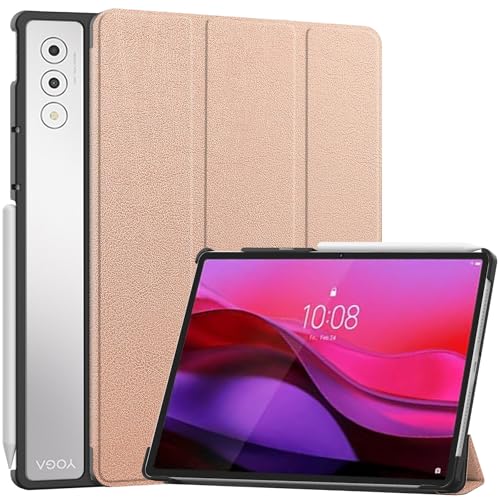 Tablet PC Hülle Kompatibel mit Lenovo Yoga Tab Plus 12,7 Zoll/Yoga Pad Pro 12,7 Zoll Hülle, dreifach faltbare Smart Tablet Hülle, leichte Schutzhülle, harte PC-Rückseite, schlanke Hülle, mehrere Betra Tablet PC Hülle Kompatibel mit Lenovo Yoga Tab Plus 12,7 Zoll/Yoga Pad Pro 12,7 Zoll Hülle, dreifach faltbare Smart Tablet Hülle, leichte Schutzhülle, harte PC-Rückseite, schlanke Hülle, mehrere Betra von ZDJKAFREH
