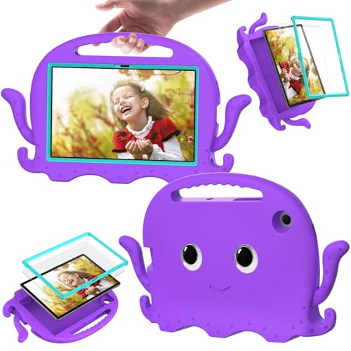 Tablet PC Hülle Kompatibel mit Samsung Galaxy Tab A7 10,4 Zoll T500/T505 (2020) Hülle, leichte, stoßfeste Kinderhülle, Anti-Rutsch-Ecken-Tablet-Hülle mit Schultergurt Compatible with Kinder und Jungen von ZDJKAFREH