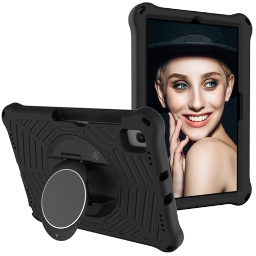 Tablet PC Hülle Kompatibel mit Samsung Galaxy Tab A7 Hülle 10,4 Zoll (SM-T500/T505/T507) Hülle mit Stifthalter, Kinder-Tablet-Hülle, leichte, stoßfeste Schutzhülle, Griff, Ständer Schutzhülle(Black) von ZDJKAFREH