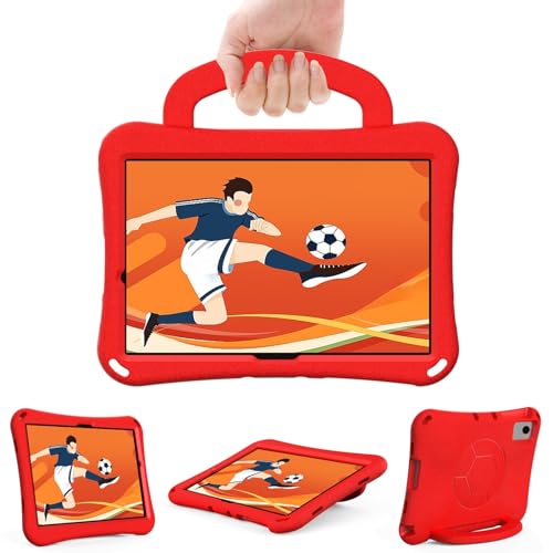 Tablet PC Hülle Kompatibel mit Samsung Galaxy Tab A9+ / A9 Plus 11'' 2023 (SM-X210/X216/X218) Hülle, leichte, stoßfeste EVA-Schutzhülle mit Griff und Standfunktion, kinderfreundlich Schutzhülle(Red) von ZDJKAFREH