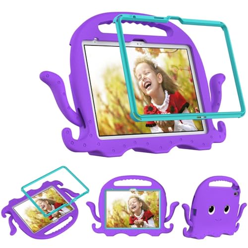Tablet PC Hülle Kompatibel mit iPad 10. Generation 10,9 Zoll 2022 Hülle ohne Displayschutz, leichte stoßfeste Kinderhülle, Anti-Rutsch-Ecken Tablet-Hülle mit Schultergurt Compatible with Kinder Jungen von ZDJKAFREH