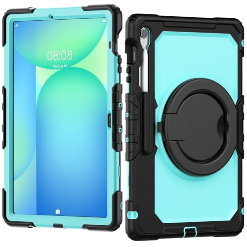 Tablet PC Hülle Robuste, stoßfeste TPU-Hülle, kompatibel mit Samsung Galaxy Tab S10 FE Plus 13,1 Zoll SM-X620/X626B 2025, Kinderhülle, 360 Grad drehbarer Griff, Ständerhalterung mit Displayschutzfolie Tablet PC Hülle Robuste, stoßfeste TPU-Hülle, kompatibel mit Samsung Galaxy Tab S10 FE Plus 13,1 Zoll SM-X620/X626B 2025, Kinderhülle, 360 Grad drehbarer Griff, Ständerhalterung mit Displayschutzfolie von ZDJKAFREH
