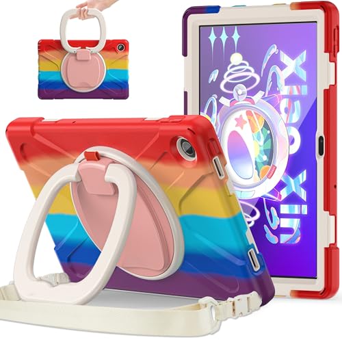Tablet PC Hülle Robuste, stoßfeste TPU-Kinderhülle, kompatibel mit Lenovo Tab M10 Plus Gen3 10,6 Zoll 2022 TB-125F/TB-128F, 360 Grad drehbare Multifunktions-Griffhalterung + robuste Abdeckung mit Schu Tablet PC Hülle Robuste, stoßfeste TPU-Kinderhülle, kompatibel mit Lenovo Tab M10 Plus Gen3 10,6 Zoll 2022 TB-125F/TB-128F, 360 Grad drehbare Multifunktions-Griffhalterung + robuste Abdeckung mit Schu von ZDJKAFREH