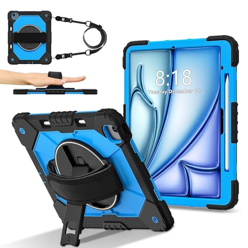 Tablet PC Hülle Robuste Hülle Kompatibel mit iPad Air 13 Zoll M2 2024 Hülle,Heavy Duty Schutzhülle mit verstellbarem Ständer & Schultergurt,Mit Handschlaufe Kinderfreundliche Tablet Hülle Schutzhülle( Tablet PC Hülle Robuste Hülle Kompatibel mit iPad Air 13 Zoll M2 2024 Hülle,Heavy Duty Schutzhülle mit verstellbarem Ständer & Schultergurt,Mit Handschlaufe Kinderfreundliche Tablet Hülle Schutzhülle( von ZDJKAFREH