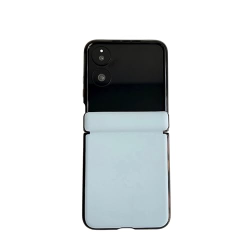 ZDJKAFREH Handyhülle Lederhülle kompatibel mit Xiaomi Mix Flip mit magnetischem Scharnierschutz, ultradünne, stoßfeste, robuste Schutzhülle, Anti-Fingerabdruck-Körnung Schutzhülle(Blue) von ZDJKAFREH