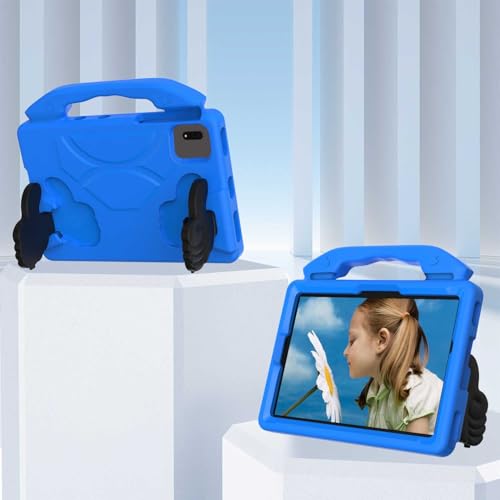 ZDJKAFREH Tablet PC Hülle Compatible with Huawei Matepad SE 11 inch 2024 Tablet Case for Kids Lightweight Eva Shockproof Protective Handle Stand Cover Kid Friendly Case Schutzhülle(Blue) von ZDJKAFREH
