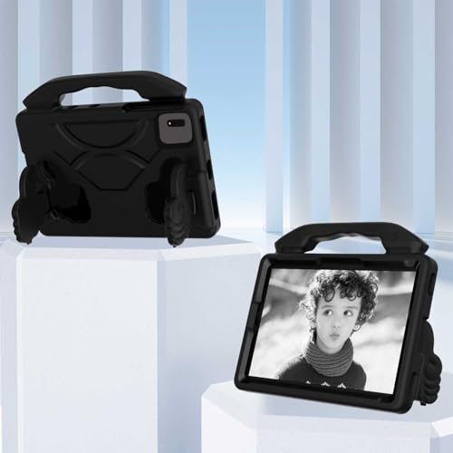 ZDJKAFREH Tablet PC Hülle Compatible with Xiaomi Pad 5 / Pad 5 Pro 11 inch 2022 Tablet Case for Kids Lightweight Eva Shockproof Protective Handle Stand Cover Kid Friendly Case Schutzhülle(Black) von ZDJKAFREH