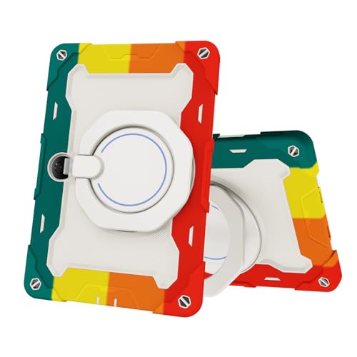 ZDJKAFREH Tablet PC Hülle Kinderhülle kompatibel mit der 12,1-Zoll-Tablet-Abdeckung Compatible with Huawei Honor Pad 9, robuste, stoßfeste TPU-Hülle mit Ständer und Schultergurt Schutzhülle(Red) von ZDJKAFREH