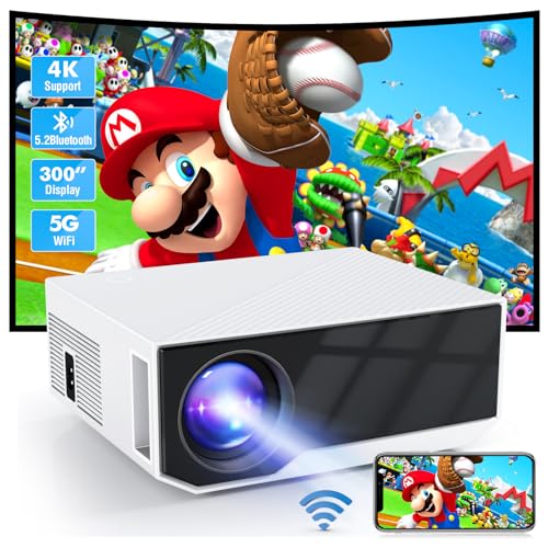 Neuer Beamer,4K-Unterstützung 5G WiFi projektor mit 20000 Lumen 300" Display Am Abend Outdoor Beamer Heimkino, kompatibel mit Smartphones/TV-Stick/PS5 /USB Neuer Beamer,4K-Unterstützung 5G WiFi projektor mit 20000 Lumen 300" Display Am Abend Outdoor Beamer Heimkino, kompatibel mit Smartphones/TV-Stick/PS5 /USB von ZDK