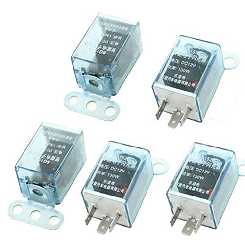 Elektronische Teile DC 12 V 3-poliges LED-Kontrolllampen-Auto-Blinkrelais for Blinker, 5 Stück von ZDVHOMCB