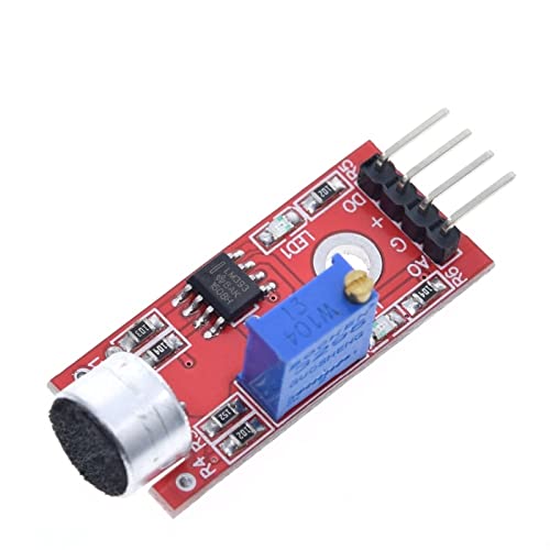 industrieller Schalter Verkauf Sound Sensor Modul Sound Control Sensor MAX4466 MAX9814switch Erkennung Pfeife Schalter Mikrofon Verstärker 1Pcs (Color : Sound Red) von ZDVHOMCB