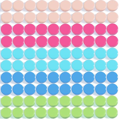 ZDZBLX Magnete für Magnettafel, 100 Stück 5 Farben Magnet Kühlschrankmagnete, Magnete Kühlschrank Magnete Klein Mini Magnete Stark Whiteboard Magnete Bunt Rund Magneten für Pinnwand Büro Schule Haus von ZDZBLX