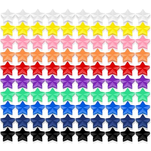 ZDZBLX Magnete für Magnettafel Kühlschrankmagnete, 100 Stück 10 Farben magnete stark Magnete Kühlschrank magneten, Stern Magnet Mini Magnete Klein Whiteboard Magnete Bunt Magnets,für Magnetwand Schule von ZDZBLX
