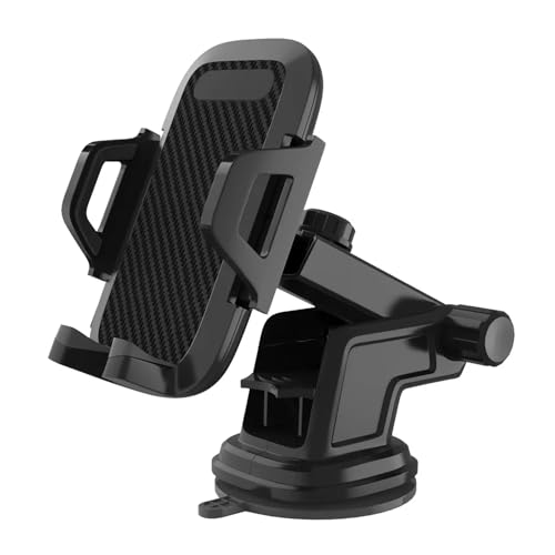 ZEACCT Windschutzscheibe Halterung Auto, Handyhalterung Auto, Handyhalter Armaturenbrett Auto Handyhalter Saugnapf Verstellbarer Winkel 360° Drehbar, für Auto, KFZ Kompatibel für 4-7" Handys von ZEACCT
