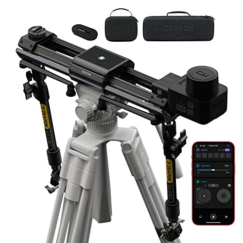 Zeapon Micro 3 E500 Doppelter motorisierter Kamera-Schieberegler, 42''/107cm Verfahrweg, DSLR-Schieberegler mit Tragetasche, Motor-Schnellschaltung, 10-26Lbs Nutzlast Zeapon Micro 3 E500 Doppelter motorisierter Kamera-Schieberegler, 42''/107cm Verfahrweg, DSLR-Schieberegler mit Tragetasche, Motor-Schnellschaltung, 10-26Lbs Nutzlast von ZEAPON