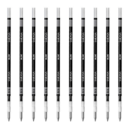 Gel-Kugelschreiber Zebra Blei NJK-0,5 mm schwarz (10 Stück) B-RNJK5-BK (Japan Import) von ZEBRA