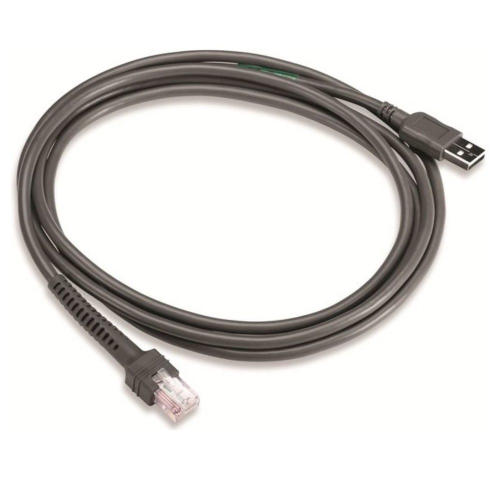 ZEBRA CBA-U21-S07ZBR Cable RJ-50 auf USB-A 2,1 m Verbindungskabel grau USB-Kabel von ZEBRA