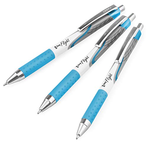 Zebra Classic Z-Grip Flight Kugelschreiber, 1,2 mm, Hellblau, 3 Stück Zebra Classic Z-Grip Flight Kugelschreiber, 1,2 mm, Hellblau, 3 Stück von ZEBRA
