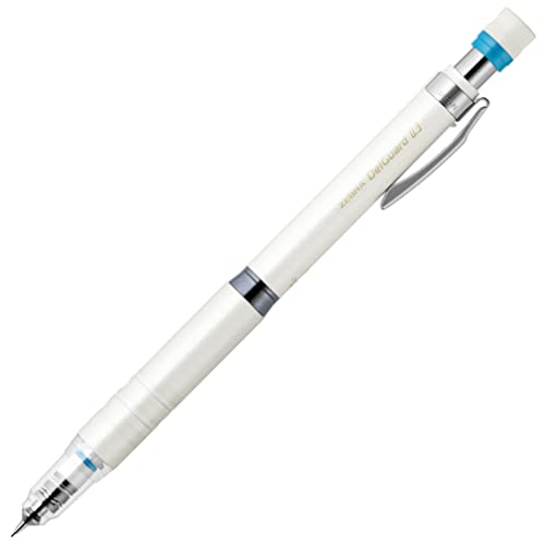 ZEBRA Druckbleistift, Del Guard Typ Lx, 0,3 mm, Weiß (P-MAS86-W) von ZEBRA