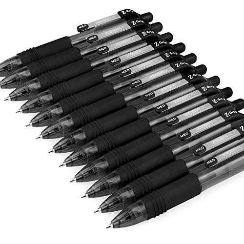ZEBRA Z-Grip Smooth Mini Druckkugelschreiber, 1,0 mm, Schwarz, 12 Stück von ZEBRA