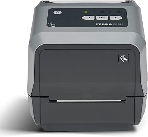 ZEBRA ZD621 Thermotransferdrucker 300 dpi Druckbreite 10,2 cm USB serielle Ethernet-Konnektivität ZD6A043-301F00EZ, benötigt Thermoband für den Einsatz von ZEBRA