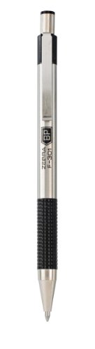 Zebra Pens F-301 1 mm Stainless Steel Ballpoint Pen - Black (Pack of 2), 1050 von ZEBRA