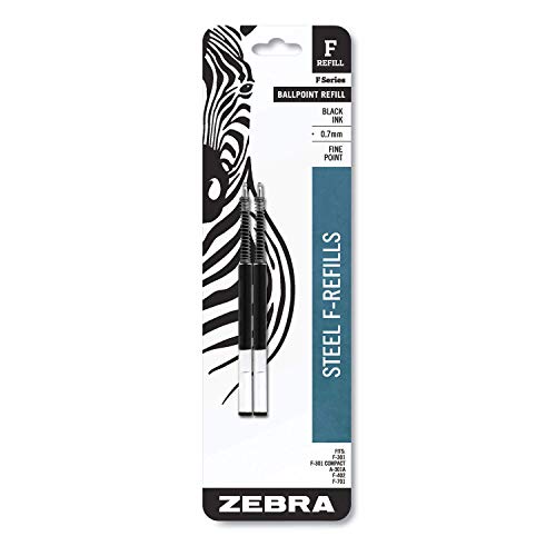 Zebra Textil F-301 Ink Refills 2/Pkg-Black von ZEBRA