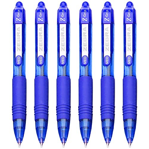 Zebra Z-Grip Mini-Kugelschreiber, 1,0 mm, Blau, 6 Stück Zebra Z-Grip Mini-Kugelschreiber, 1,0 mm, Blau, 6 Stück von ZEBRA