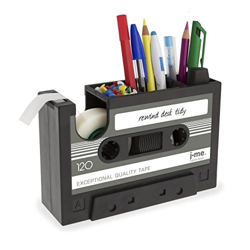 Kassetten-Klebebandabroller, Stifthalter, Vase, Bleistifttopf, Schreibwaren, Ordnung, Büro, Schreibwaren, Lieferant, Geschenk (schwarz) von ZEELYDE