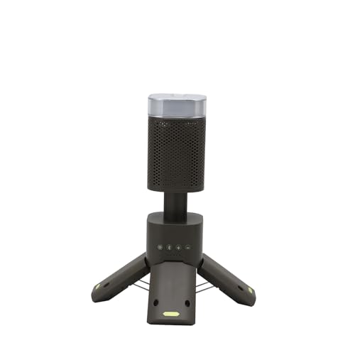 Camping-Laterne, Teleskop-Camping-Laterne, tragbare wasserdichte Outdoor-LED-Taschenlampe mit eingebautem Lautsprecherstativ, 14000 mAh, wiederaufladbar für Notfall, Wandern, Camping von ZEMBSOYA