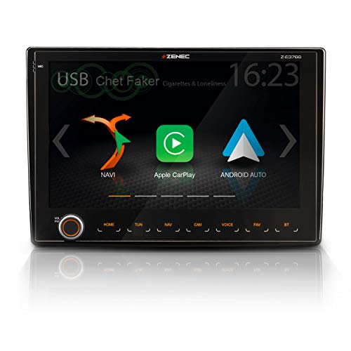 ZENEC Z-E3766: Infotainer für FIAT Ducato mit Android Auto, AppleCarPlay, 2 Din Mediencenter mit 9“/22,9 cm Touchscreen, Autoradio mit DAB+, USB, zum Reisemobil Navi erweiterbar von ZENEC