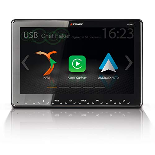 ZENEC Z-N965: 1-Din Autoradio, Multimediasystem mit 9“/22,9 cm Touchscreen, Mediencenter mit DAB+, Apple CarPlay, Android Auto, zum Navi für PKWs oder Reisemobile erweiterbar von ZENEC