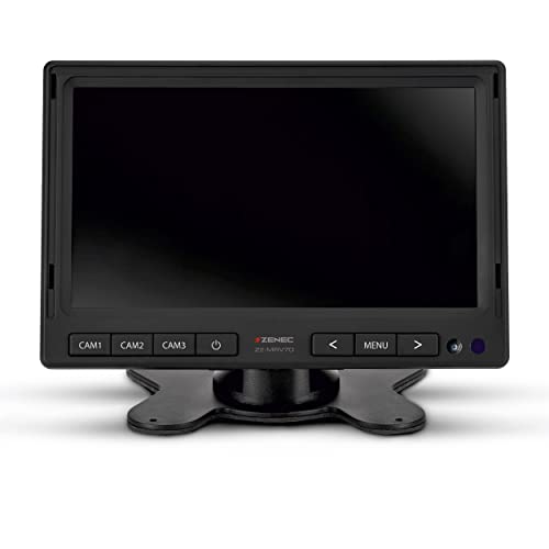 ZENEC ZE-MRV70 – Monitor für Rückfahrkamera Kameras, 7“ / 17,8 cm TFT LCD Display, Rückfahr Bildschirm für Auto, LKW und Reisemobil mit 12 V oder 24 V, 1024 x 600 Pixel von ZENEC
