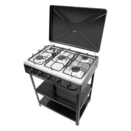Kochfelder,5-Brenner Gasherd,Gaskocher,2.5KW, Effizientes Arbeiten,Unabhängige Steuerung,Platzierung Boards,Storage Rack, eignet Braten Rühren, Kochen Nudeln,Suppe,für Camping, Angeln Kochfelder,5-Brenner Gasherd,Gaskocher,2.5KW, Effizientes Arbeiten,Unabhängige Steuerung,Platzierung Boards,Storage Rack, eignet Braten Rühren, Kochen Nudeln,Suppe,für Camping, Angeln von ZENGRICE