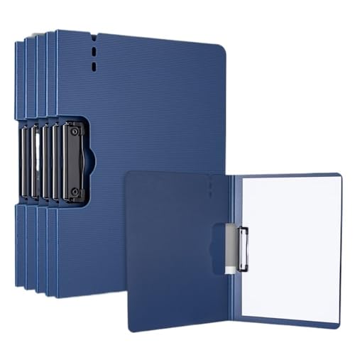 ordner 5 Stück Einzelclip-Ordner im A4-Format, multifunktional, faltbar, Schreibblock, Datenspeicherung, Bürobedarf büro ordner(Blue) von ZENGXJYCQINGJIANG