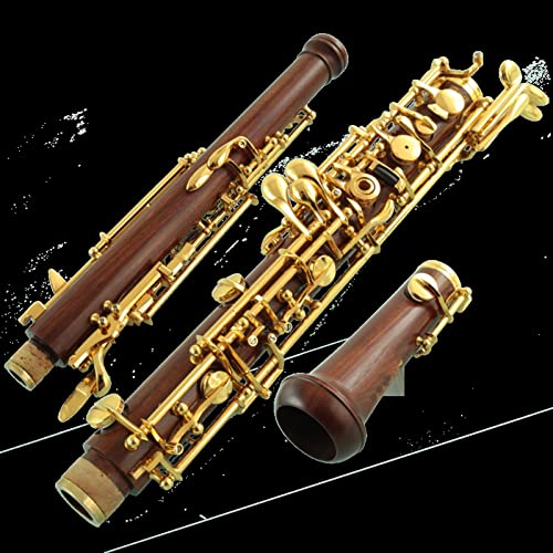 Oboe-Instrument Halbautomatische volle Mahagoni-Karosserie 18K vergoldet Oboe Instrument (Color : Automatic) von ZENGXUE