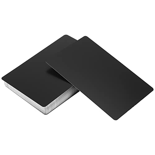 ZEONHEI 100 Stück 0.45mm Metall Visitenkarten Schwarz Aluminium Rohlinge Namenskarte Lasergravierte Visitenkarte Metal Business Card für Bürokunden DIY Geschenkkarten, 86 x 54 mm x 0,45mm ZEONHEI 100 Stück 0.45mm Metall Visitenkarten Schwarz Aluminium Rohlinge Namenskarte Lasergravierte Visitenkarte Metal Business Card für Bürokunden DIY Geschenkkarten, 86 x 54 mm x 0,45mm von ZEONHEI