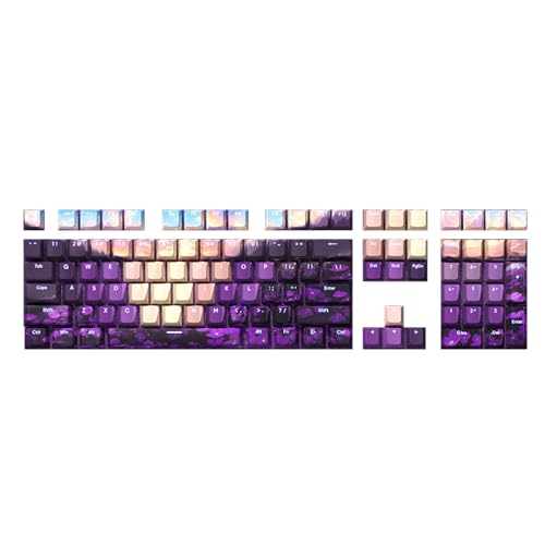 108/135 Tasten Tastenkappen Customs Valley Tastenkappen-Set Frontdruck Hintergrundbeleuchtung Tastenkappen für mechanische Tastatur 108/135 Tasten Tastenkappen Customs Valley Tastenkappen-Set Frontdruck Hintergrundbeleuchtung Tastenkappen für mechanische Tastatur von ZEPFJHE