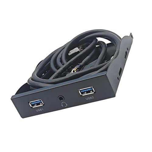 2-Port USB 3.2 GEN1 5Gbps + 3.5mm Kopfhörer Schnittstellen Frontpanel Hubs Splitter Halterung Adapter für PC Desktop 3,5 Zoll 2-Port USB 3.2 GEN1 5Gbps + 3.5mm Kopfhörer Schnittstellen Frontpanel Hubs Splitter Halterung Adapter für PC Desktop 3,5 Zoll von ZEPFJHE