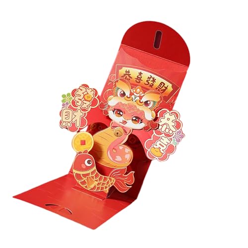 2025 Jahr der Schlange 3D-Briefumschläge für Festival, Feier, Frühlingsfest, Geldpaket, Papier, Hongbao von ZEPFJHE