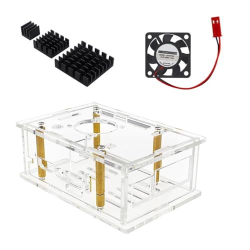 Acryl-Schutzhülle für Entwicklungsplatine Gehäuse Box mit Lüfter und Kühlkörper für optionale Acryl-Schutzhülle für Entwicklungsplatine Gehäuse Box mit Lüfter und Kühlkörper für optionale von ZEPFJHE