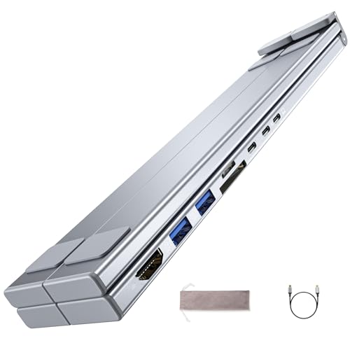 Aluminium-Laptop-Ständer mit 4K-USB-C-Anschluss und PD100W Schnellladung für Tablets und Notebooks Aluminium-Laptop-Ständer mit 4K-USB-C-Anschluss und PD100W Schnellladung für Tablets und Notebooks von ZEPFJHE