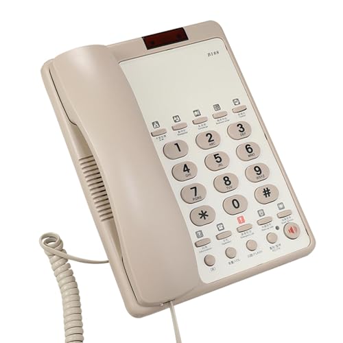 B188B Hotel-Telefon, kabelgebunden, Desktop-Wandmontage, Festnetztelefon für Rezeption in Hotels von ZEPFJHE