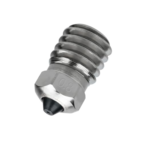 Düse aus gehärtetem Stahl, 0,2 mm/0,4 mm/0,6 mm/0,8 mm, hervorragende Verschleißfestigkeit für verschiedene Filamente für P1 3D-Drucker Düse aus gehärtetem Stahl, 0,2 mm/0,4 mm/0,6 mm/0,8 mm, hervorragende Verschleißfestigkeit für verschiedene Filamente für P1 3D-Drucker von ZEPFJHE