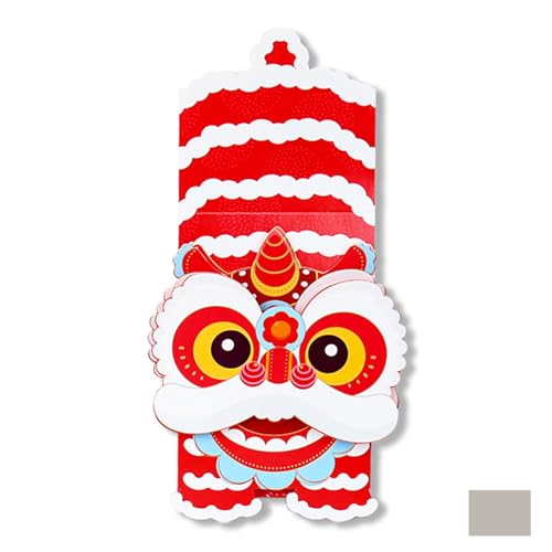 Elegante chinesische Löwenkopf-Geldumschläge im chinesischen Stil, für Frühlingsfeste, Verschenken und Teilen Elegante chinesische Löwenkopf-Geldumschläge im chinesischen Stil, für Frühlingsfeste, Verschenken und Teilen von ZEPFJHE