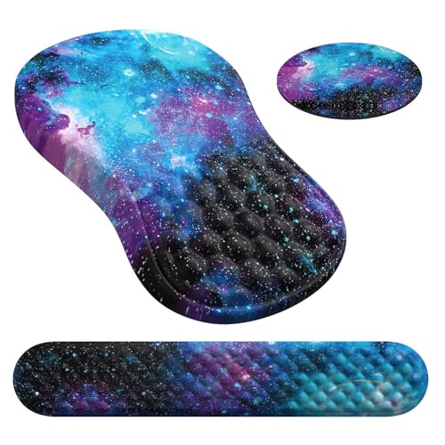 Ergonomische Handgelenkauflage, Memory-Schaum, geeignet für Büroangestellte, Programmierer, Studenten, 3 Stück Ergonomische Handgelenkauflage, Memory-Schaum, geeignet für Büroangestellte, Programmierer, Studenten, 3 Stück von ZEPFJHE