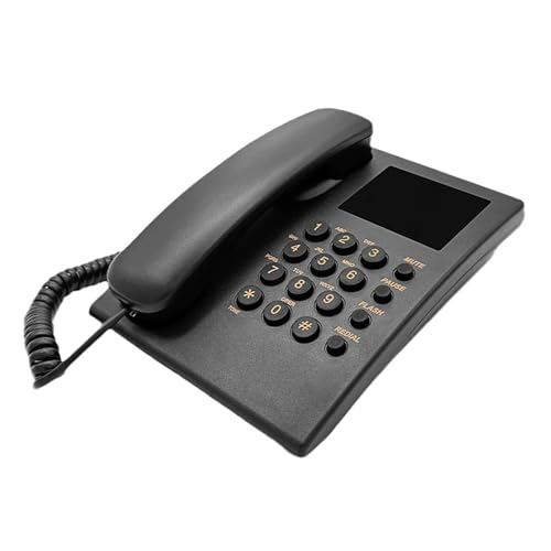 Festnetztelefon mit großer Taste, Wandhalterung, Festnetztelefone, Wahlwiederholung, Festtelefon für Büro, Zuhause, Hotel, Badezimmer Festnetztelefon mit großer Taste, Wandhalterung, Festnetztelefone, Wahlwiederholung, Festtelefon für Büro, Zuhause, Hotel, Badezimmer von ZEPFJHE