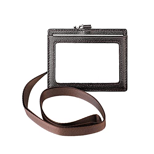 Halter, PU-Leder-Umhängeband, Kreditkartenfächer, Abzeichen für Studenten, Krankenschwestern, Büro, Arbeit, Schule Halter, PU-Leder-Umhängeband, Kreditkartenfächer, Abzeichen für Studenten, Krankenschwestern, Büro, Arbeit, Schule von ZEPFJHE