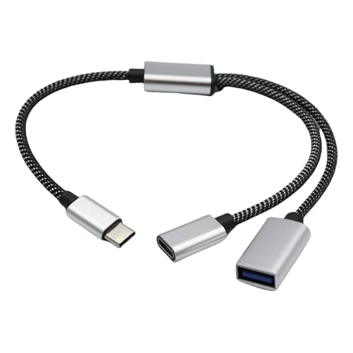 Hochgeschwindigkeits-USB-C-Stecker auf 2 Buchsen, Y-Kabel, USB-C-Extender, Haltbarkeit, Datenübertragung, Lade-Hubs für mehrere Geräte Hochgeschwindigkeits-USB-C-Stecker auf 2 Buchsen, Y-Kabel, USB-C-Extender, Haltbarkeit, Datenübertragung, Lade-Hubs für mehrere Geräte von ZEPFJHE